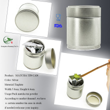 Metal Matcha Tea Canister Screw Top Can Tor Matcha Storage